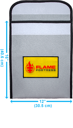 Flame Fortress® fire resistant bag dimensions