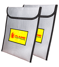 Flame Fortress® fireproof bag Twin Pack
